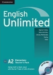English Unlimited A2 Elementary Teacher´s Book + DVD-Rom Pack