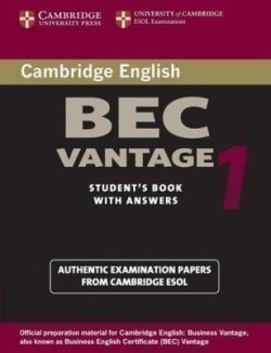 Cambridge Bec 1 Vantage Student´s Book With Answers