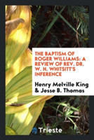 Baptism of Roger Williams