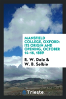 Mansfield College, Oxford