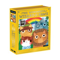 Wonderful Wizard of Pawz Bookish Cats 100 Piece Puzzle