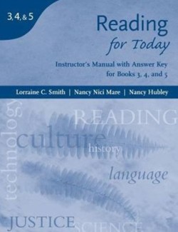  Instructor's Manual for Reading for Today: Issues for Today/Concepts  for Today/Topics for Today