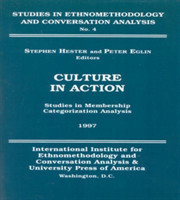 Culture in Action Studies in Membership Categorization Analysis