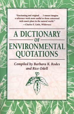 Dictionary of Environmental Quotations