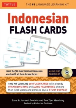 Indonesian Flash Cards Learn the 300 most common Indonesian words with all their derived forms (Audio CD Included)