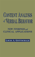 Content Analysis of Verbal Behavior New Findings and Clinical Applications