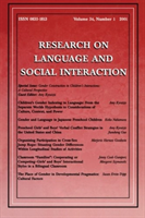 Gender Construction in Children's Interactions A Cultural Perspective. A Special Issue of Research on Language and Social Interaction