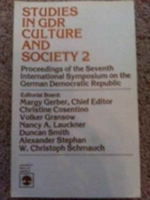 Studies in GDR Culture and Society 2