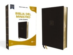 RVR60, Biblia del Ministro, Letra gigante, Leathersoft, Negro, Palabras de Jesús en Rojo, Comfort Print