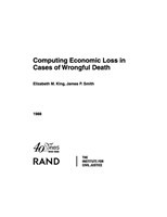 Computing Economic Loss in Cases of Wrongful Death/R-3549-Icj