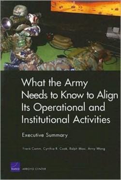 What the Army Needs to Know to Align its Operational and Institutional Activities