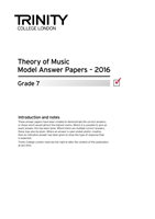 Trinity College London Theory Model Answers Paper (2016) Grade 7