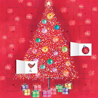 Bauble Tree advent calendar (with stickers)