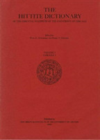 Hittite Dictionary of the Oriental Institute of the University of Chicago Volume L-N, fascicle 1 (la- to ma-)