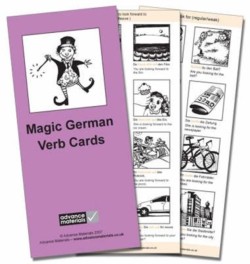 Magic German Verb Cards Flashcards (8) Speak German more fluently!