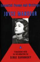 Essential Poems and Writings of Joyce Mansour