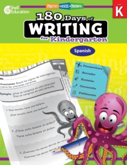 180 Days™: Writing for Kindergarten (Spanish) Practice, Assess, Diagnose