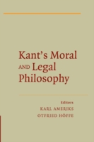 Kant's Moral and Legal Philosophy