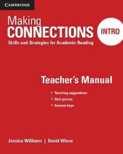 Making Connections Intro Teacher's Manual Skills and Strategies for Academic Reading