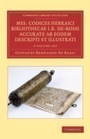 Mss. Codices Hebraici Bibliothecae I. B. De-Rossi Accurate ab Eodem Descripti et Illustrati 3 Volume Set