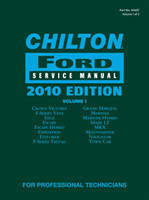 Chilton Ford Service Manual, 2010 Edition (2 Volume Set)