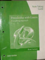  Note Taking Guide (print) for Larson's Precalc with Limits: A Graphing  Approach, High School Edition