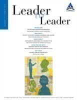 Leader to Leader (LTL), Volume 73, Summer 2014