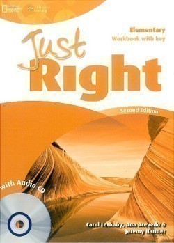 Just Right Second Edition Elementary Workbook with Answer Key + Workbook Audio CD