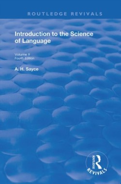 Introduction to the Science of Language In Two Volumes. Vol 2