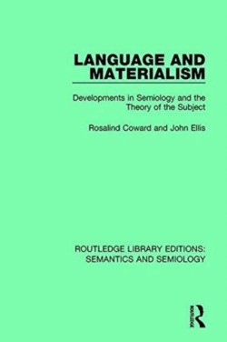 Language and Materialism Developments in Semiology and the Theory of the Subject