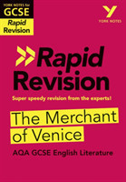 York Notes for AQA GCSE Rapid Revision: The Merchant of Venice catch up, revise and be ready for and 2023 and 2024 exams and assessments