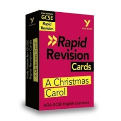 York Notes for AQA GCSE (9-1) Rapid Revision Cards: A Christmas Carol - catch up, revise and be ready for the 2025 and 2026 exams