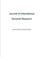 Journal of International Doctoral Research (JIDR) Volume 2, Issue 1