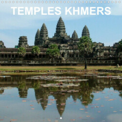 Temples khmers (Calendrier mural 2023 300 × 300 mm Square)