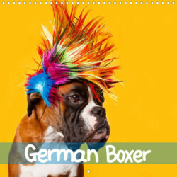 German Boxer (Wall Calendar 2023 300 × 300 mm Square)