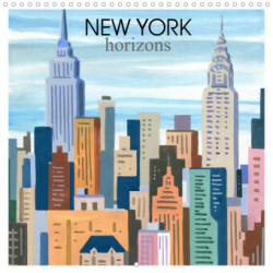 NEW YORK horizons (Calendrier mural 2023 300 × 300 mm Square)