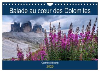 Balade au coeur des Dolomites (Calendrier mural 2025 DIN A4 vertical), CALVENDO calendrier mensuel