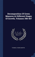 DECOMPOSITION OF GREEN MANURES AT DIFFER