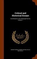 Critical and Historical Essays Contributed to the Edinburgh Review, Volume 1
