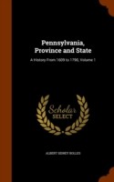 Pennsylvania, Province and State