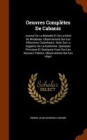 Oeuvres Completes de Cabanis