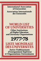 World List of Universities 1977–78 / Liste Mondiale des Universites