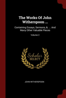 THE WORKS OF JOHN WITHERSPOON ...: CONTA