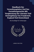 HANDBUCH DER VERWALTUNGSLEHRE UND DES VE