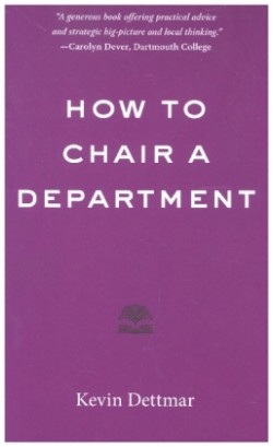 How to Chair a Department