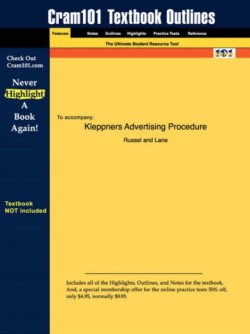 Studyguide for Kleppners Advertising Procedure by Russell, ISBN 9780130328779