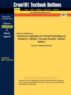 Studyguide for Social Psychology by Nisbett, Richard E., ISBN 9780393978759