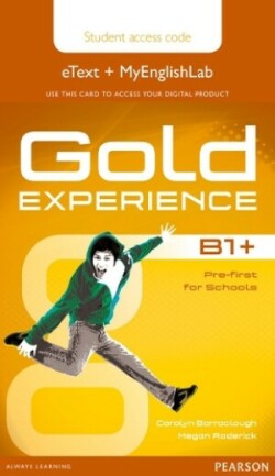 Gold Experience B1+ eText & MyEnglishLab Student Access Card