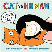 Cat vs. Human 2019 Square Wall Calendar