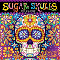 Sugar Skulls 2019 Square Wall Calendar